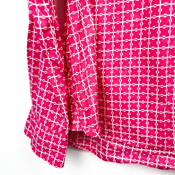 Tommy Hilfiger Long Sleeve Pink & White Patterned Button-Up - Picture 3 of 10
